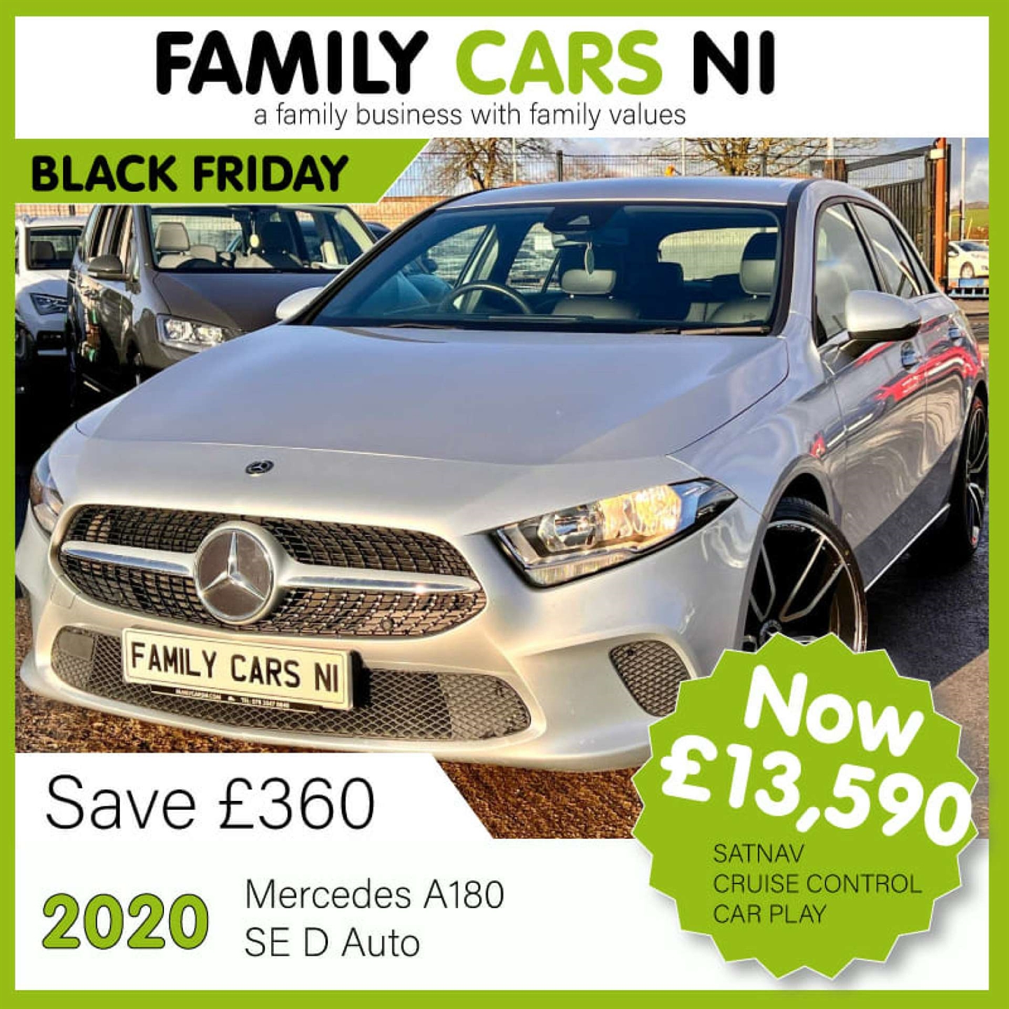 Used Mercedes A180 in Ballymena, Northern Ireland