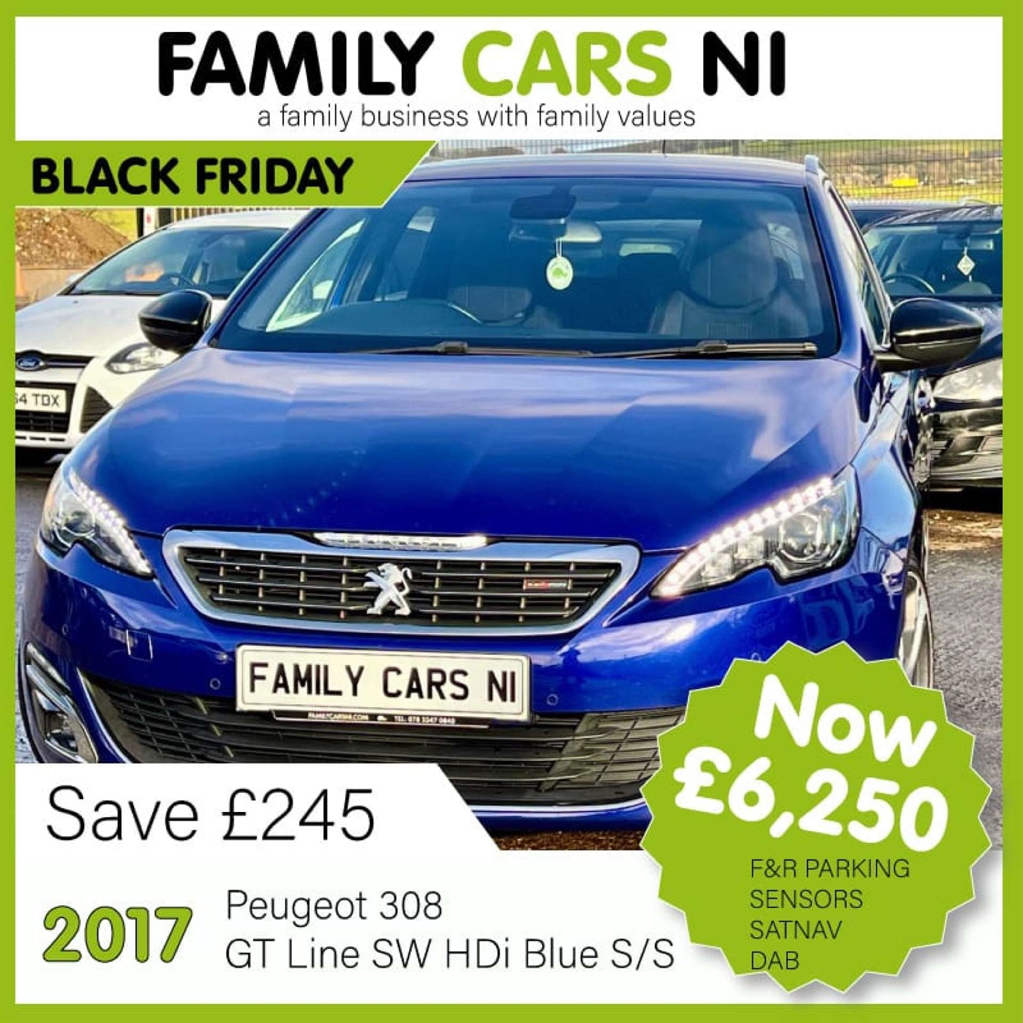 Used Peugeot 308 in Ballymena, Northern Ireland